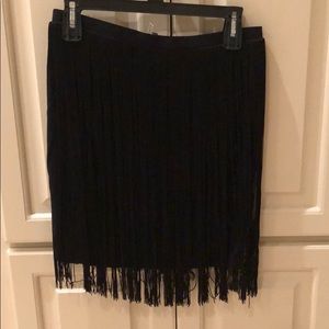 Vince Camuto Pencil Skirt with Fringe xs